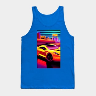 Fast car in Las Vegas Tank Top